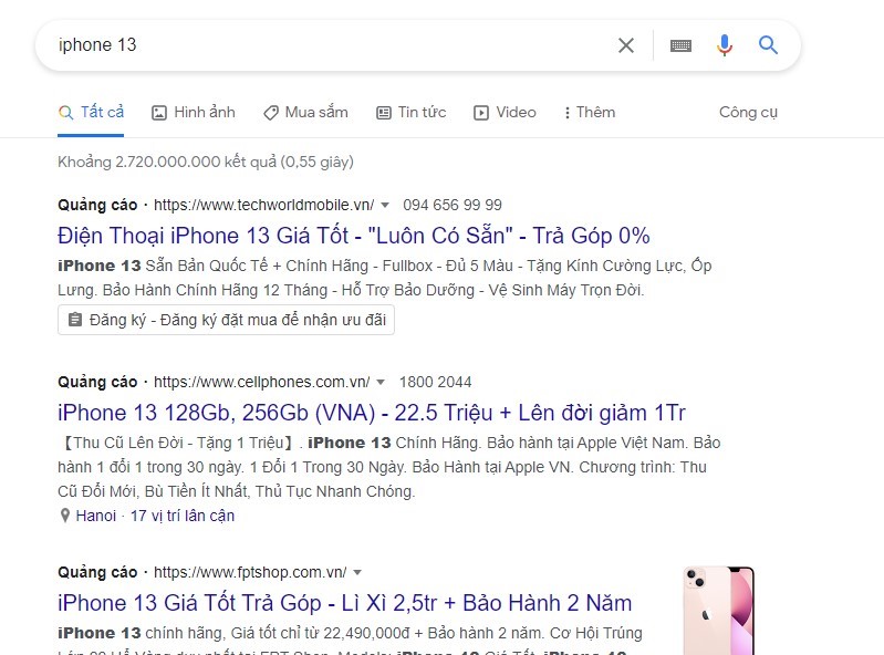 Quảng cáo tìm kiếm (Google Search Ads) là gì?