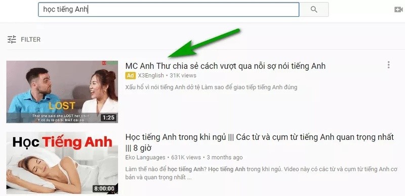 Quảng cáo Youtube Video Discovery Ads